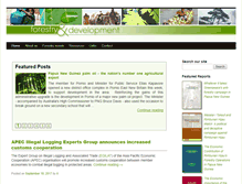 Tablet Screenshot of forestryanddevelopment.com